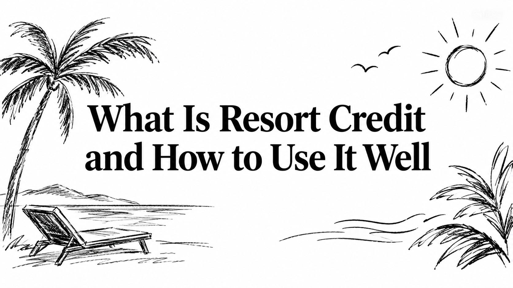 What Is Resort Credit and How to Use It Well — HauteBlack Travel Intelligence