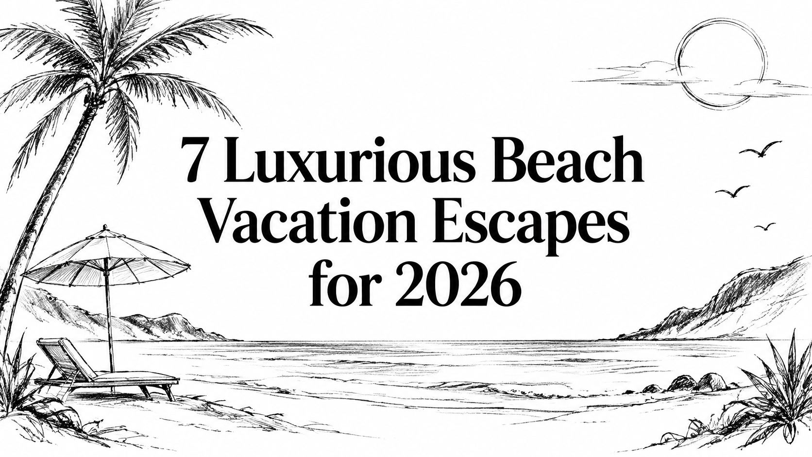 7 Luxurious Beach Vacation Escapes for 2026 — HauteBlack Travel Intelligence
