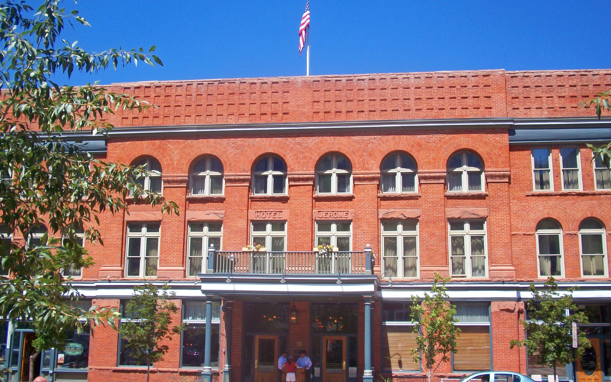 Family milestone journey — Hotel Jerome facade on Main Street, Aspen — HauteBlack