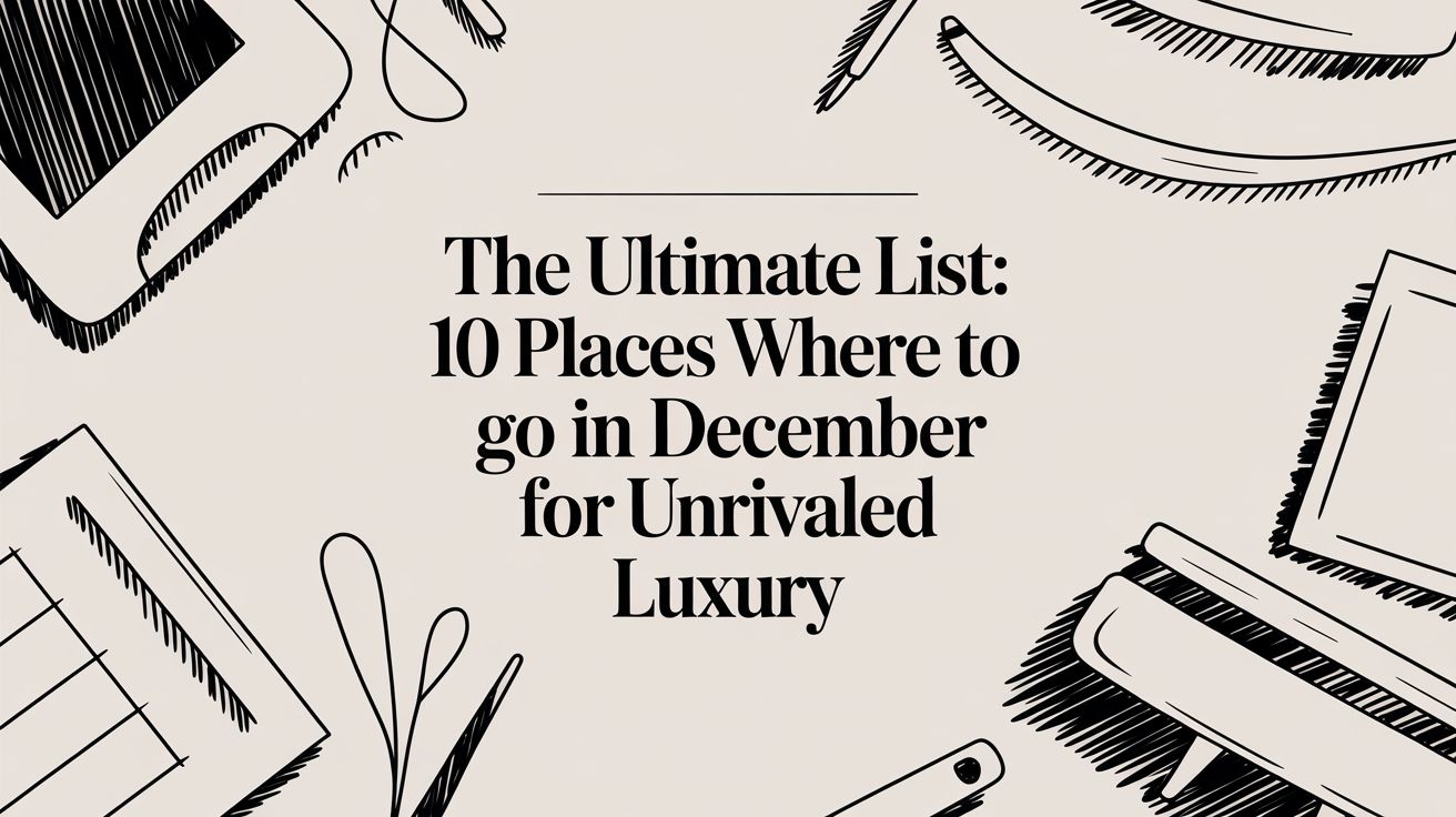 The Ultimate List: 10 Places Where to Go in December for Unrivaled Luxury