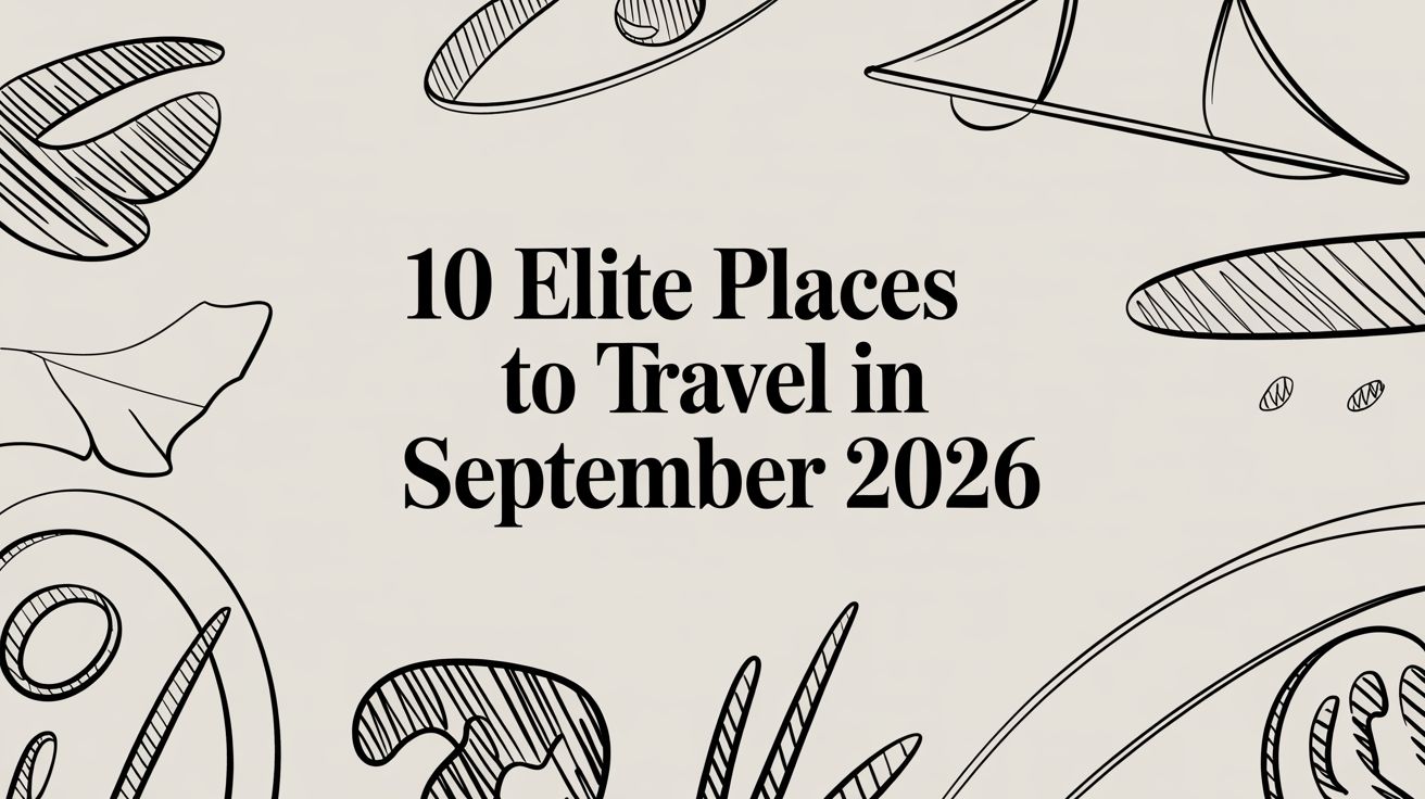 10 Elite Places to Travel in September 2026