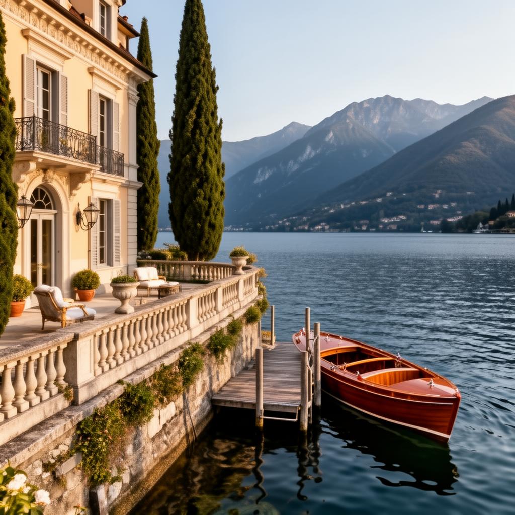 The Grand Alpine Passage — Lake Como luxury travel, private boat on Italian lake — HauteBlack
