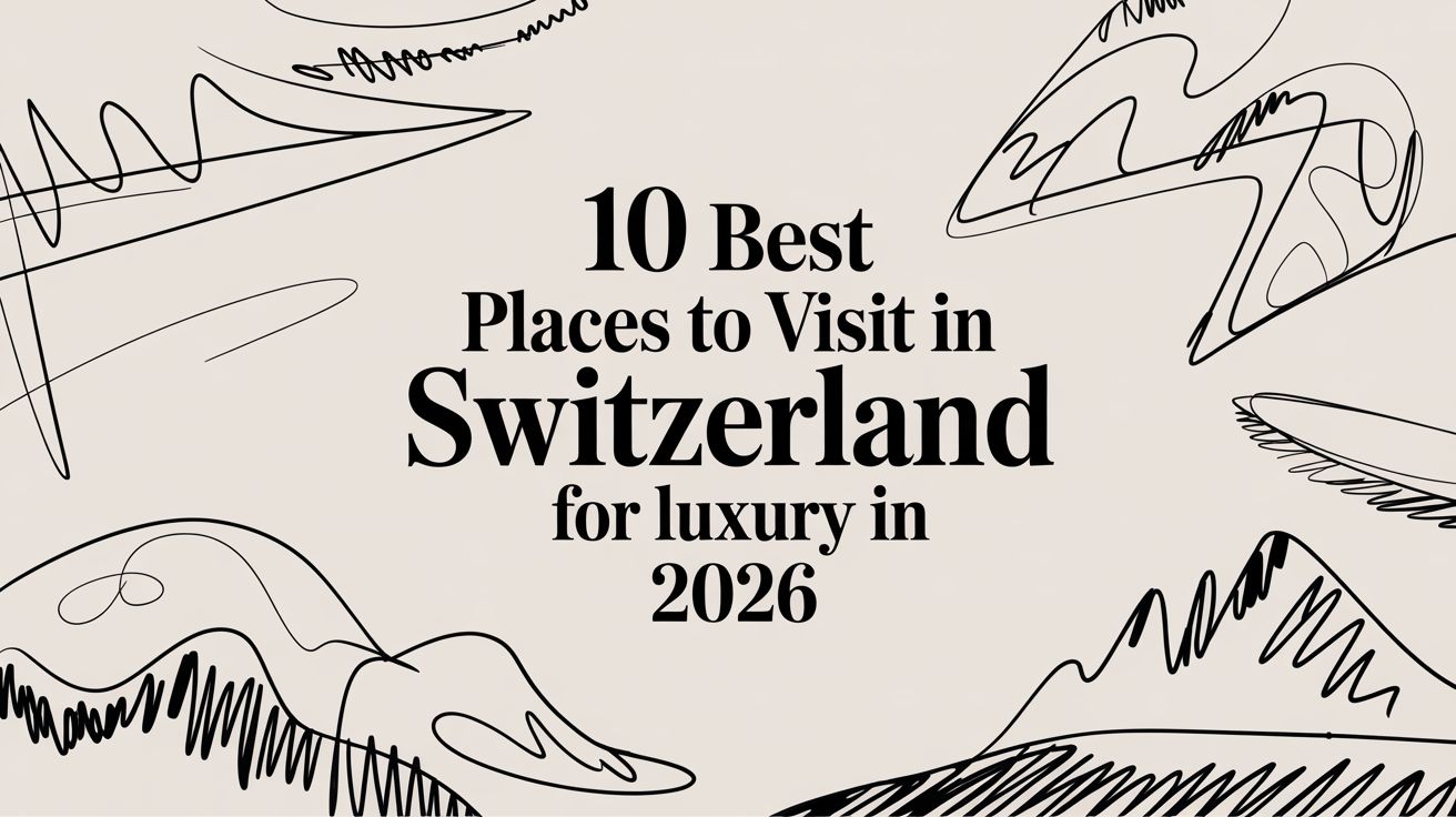 10 Best places to visit in Switzerland for luxury in 2026 — alpine and lakeside luxury travel guide | HauteBlack