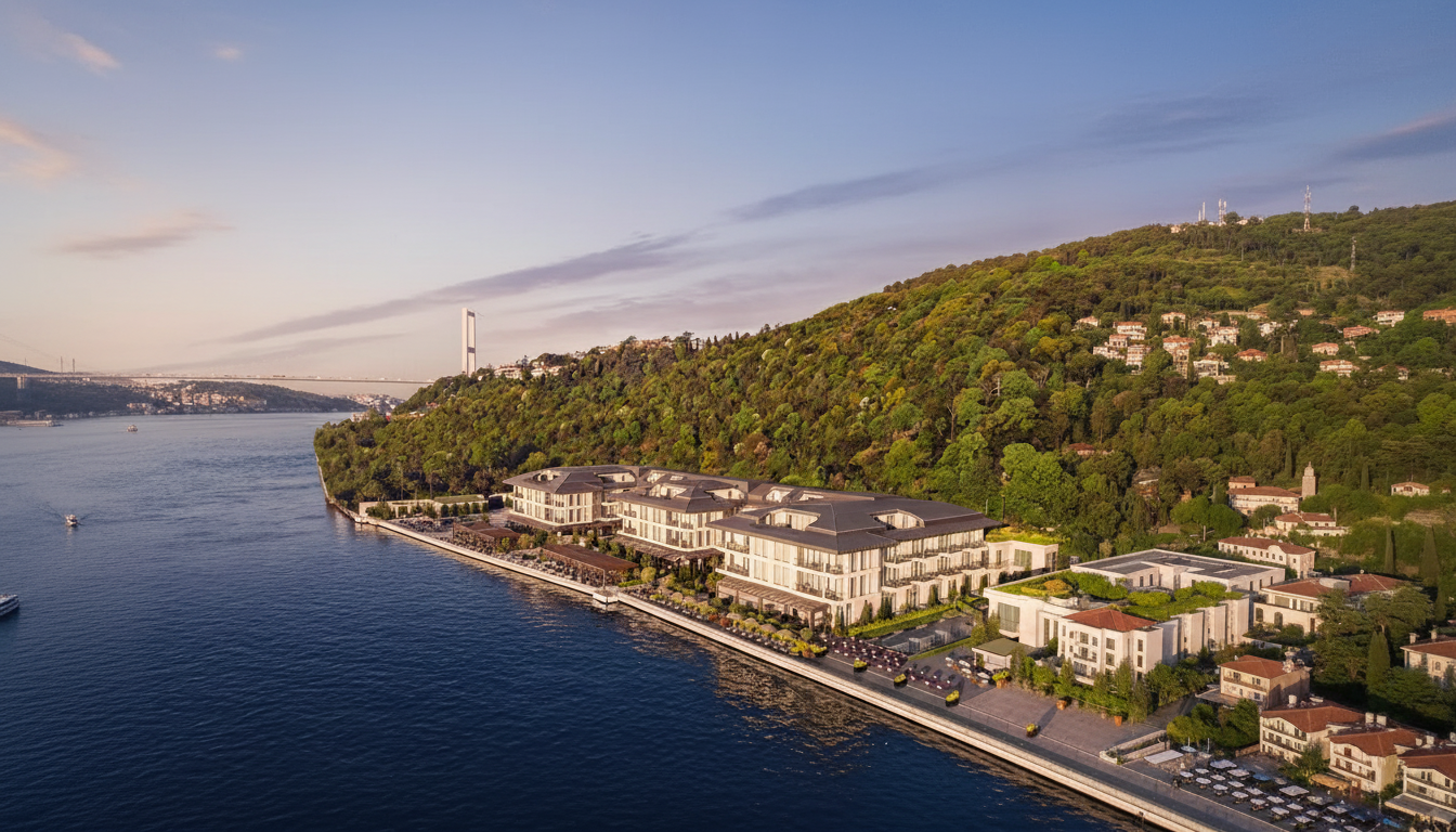 Mandarin Oriental Bosphorus hotel on the Istanbul waterfront at dusk — HauteBlack Turkish odyssey